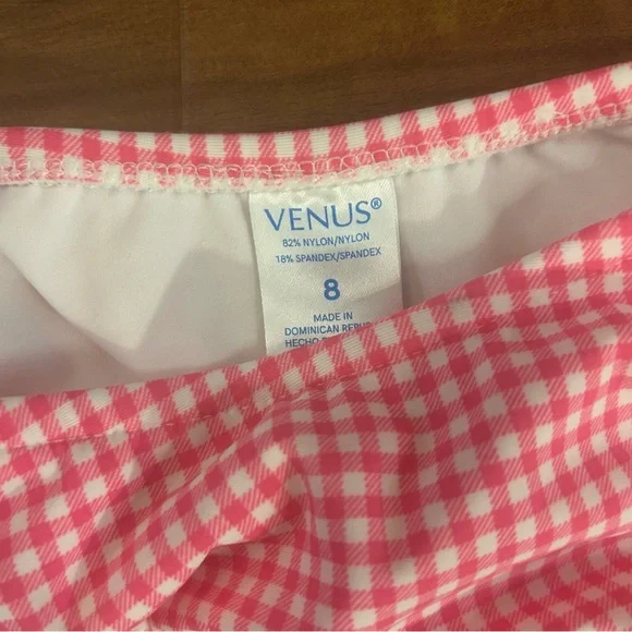VENUS Pink Gingham 8/10 Swimwear Bikini top and Two sets of Bottoms - Picture 7 of 13